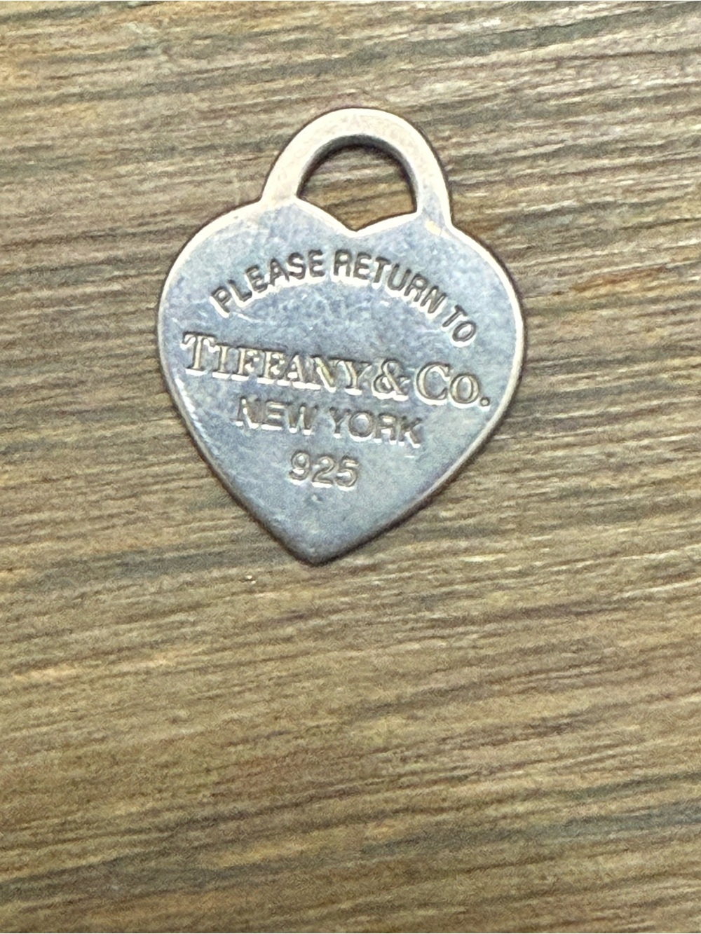 Tiffany & Co. Heart Tag Pendant - Silver Tone